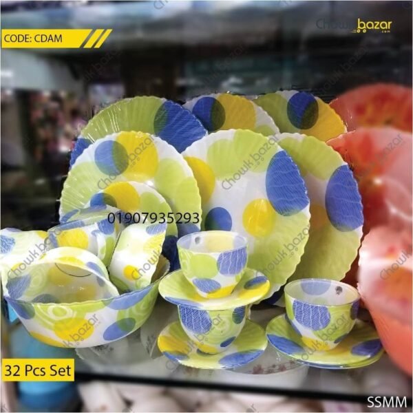 Glass dinner set- 32 pcs set - Image 1