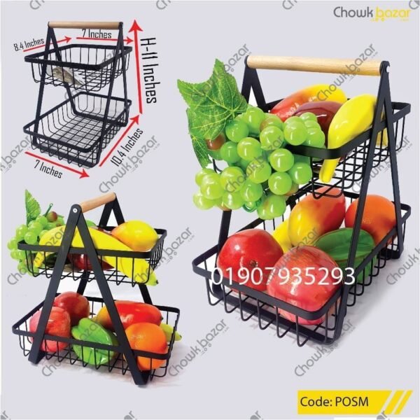 Double chambers fruit stand - Image 1