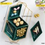 European-style Creative Iron Art Ceramic Platter- SESD02