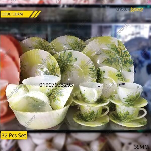 Glass dinner set- 32 pcs set - Image 1