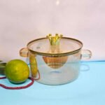 Glass Cooking Pot White - Image 2