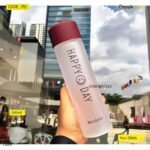 Glass Water bottle Happy day 280ml (TE)
