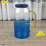 Glass Water jug Blue 1.5 liter (HR)