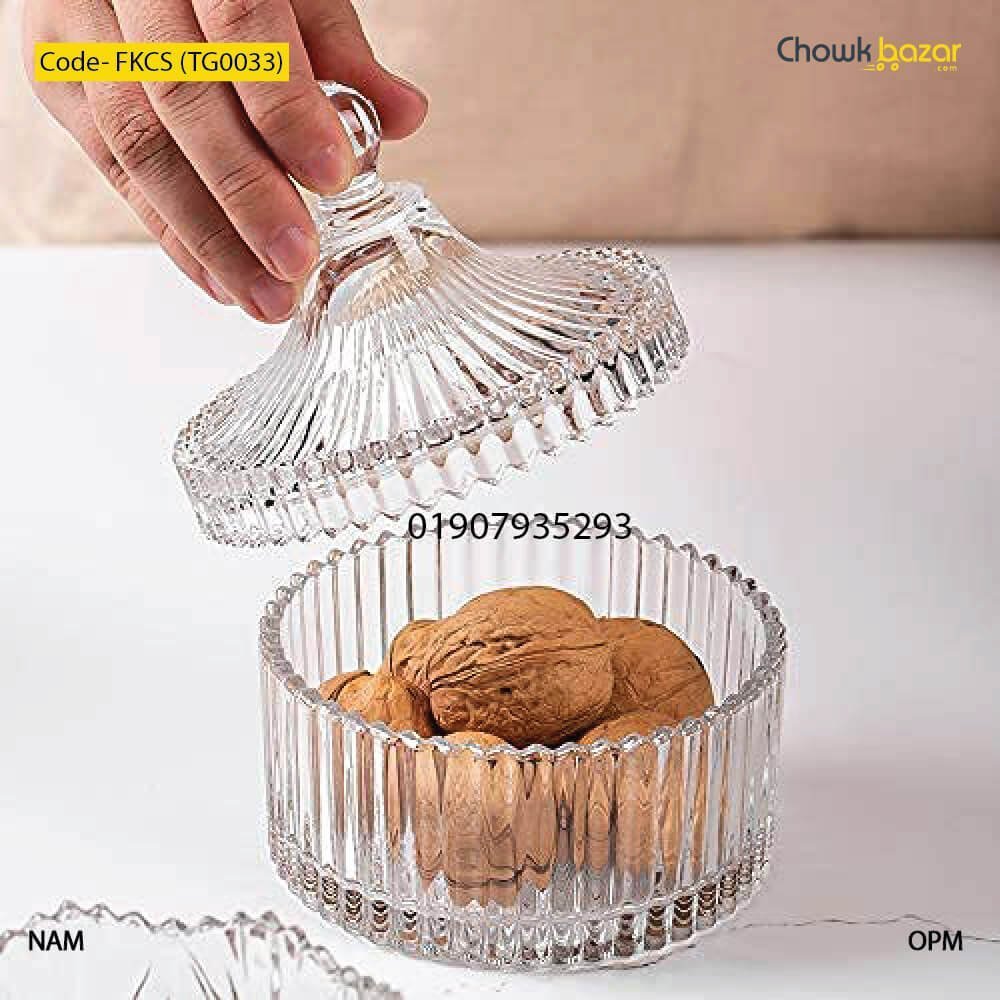 Glass-candy-jar-FKCS-TG0033.jpg Glass candy jar- FKCS (TG0033) - Image 1