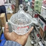 Glass candy jar- FKCS (TG007) - Image 2