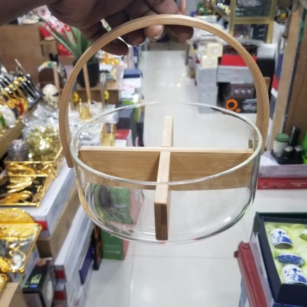 Glass divided fruit basket- FKFB - Image 2