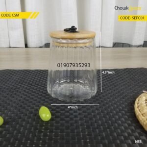 Glass food container with lid- SEFC01