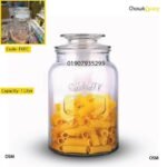 Glass food container with lid full airtight 1 liter- FKFC