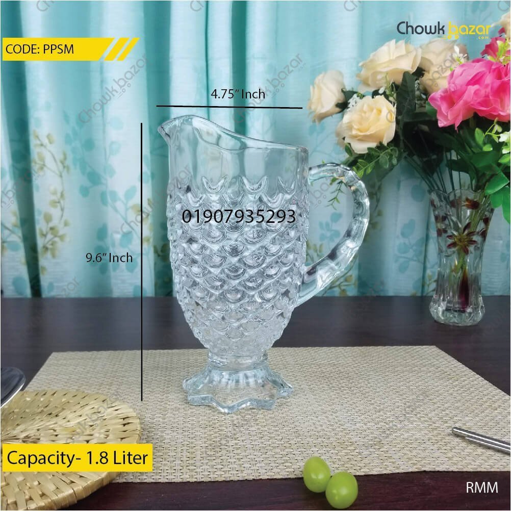 Glass-jug-1.8-Liter-2.jpg Glass jug- 1.8 Liter - Image 1