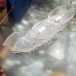 Gold rim glass serving dish 4 pcs set- SESD - Image 2