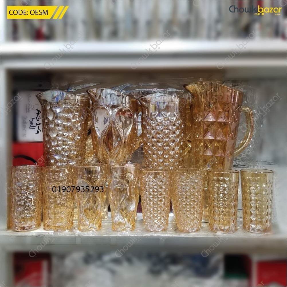 Golden-Jug-Glas-set.jpg Golden Jug Glass set - Image 1