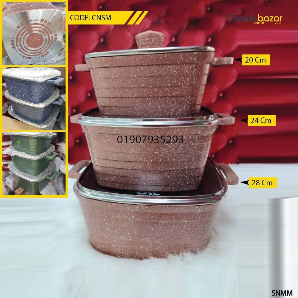 Jio-granite-coated-cooking-set-6-pcs-1.jpg Jio granite coated cooking set- 6 pcs - Image 1