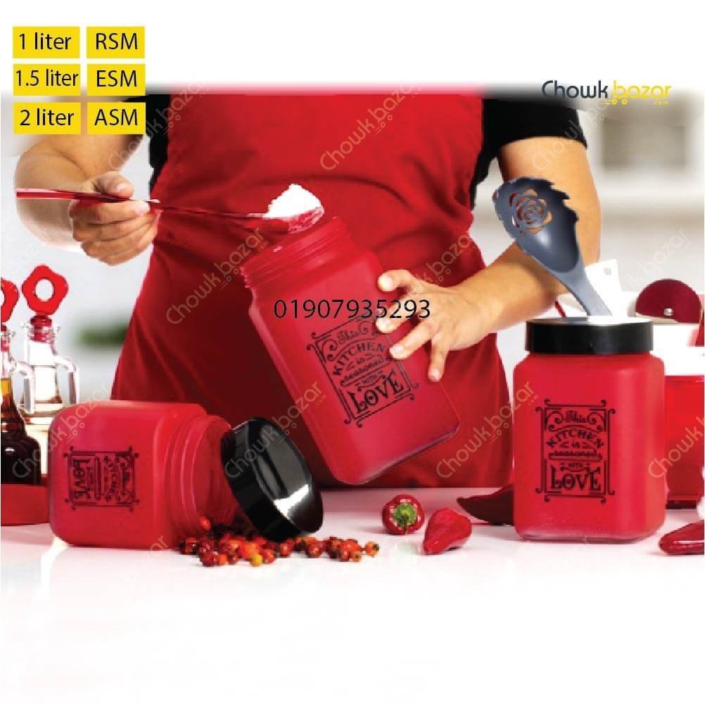 KITCHEN-LOVE-SPICE-JAR-1L-1.5L-2-L.jpg 3pcs Spice jar (Herevin) - Image 1