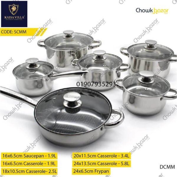 Kaisa villa stainless steel cooking set- kv1002 - Image 1
