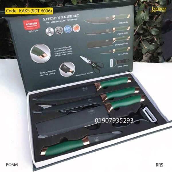 Knife set 6 pcs- KAKS (SDT 6006) - Image 1