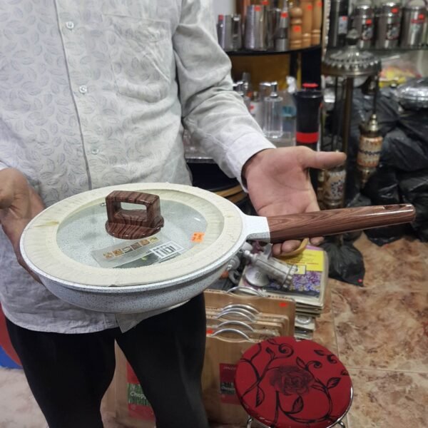 Mgc granite coated frypan with lid Flate - Image 5