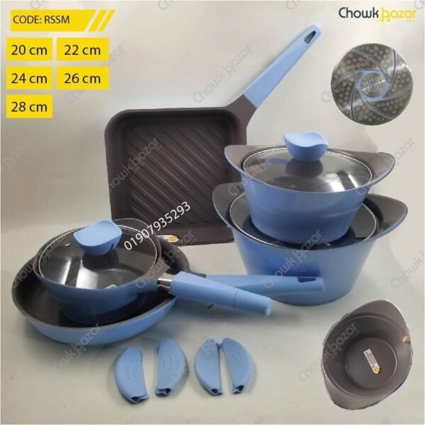 Mgc 8pcs set with frypan - Image 1