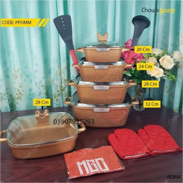 Mgc granite coated cooking set- 15 pcs - Image 1