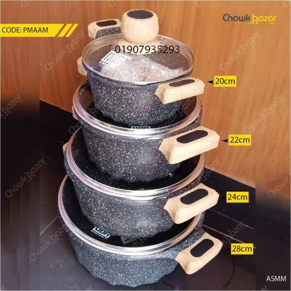 Mgc granite coated cooking set- 8 pcs - Image 1