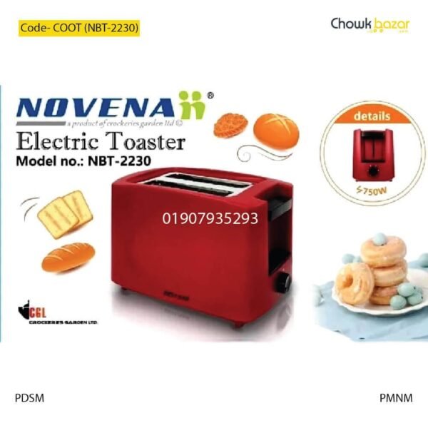 Novena bread toaster- COOT (NBT-2230) - Image 1