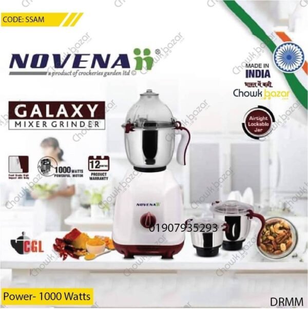 Novena galaxy 3 in 1 mixer grinder - Image 1