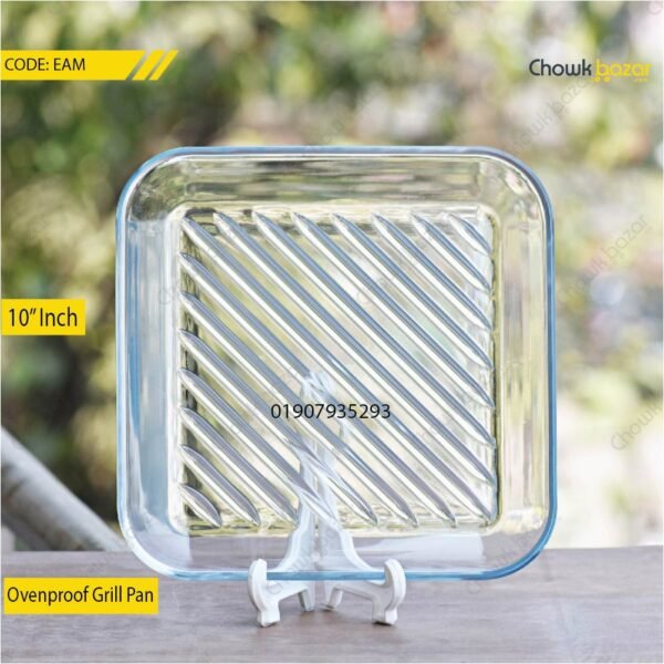 Oven proof Glass Grill pan - Image 1