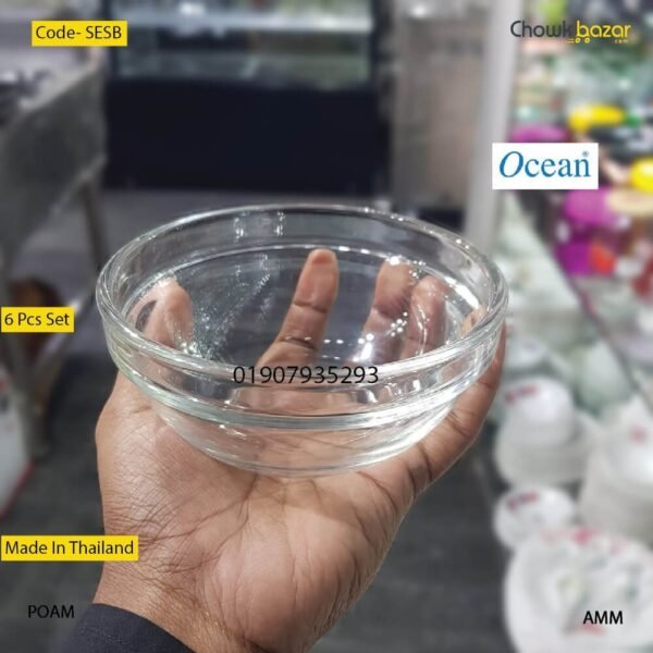 Ocean glass bati 6 pcs set- SESB - Image 1