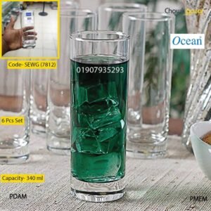 Ocean water glass 6 pcs set- SEWG (7812)