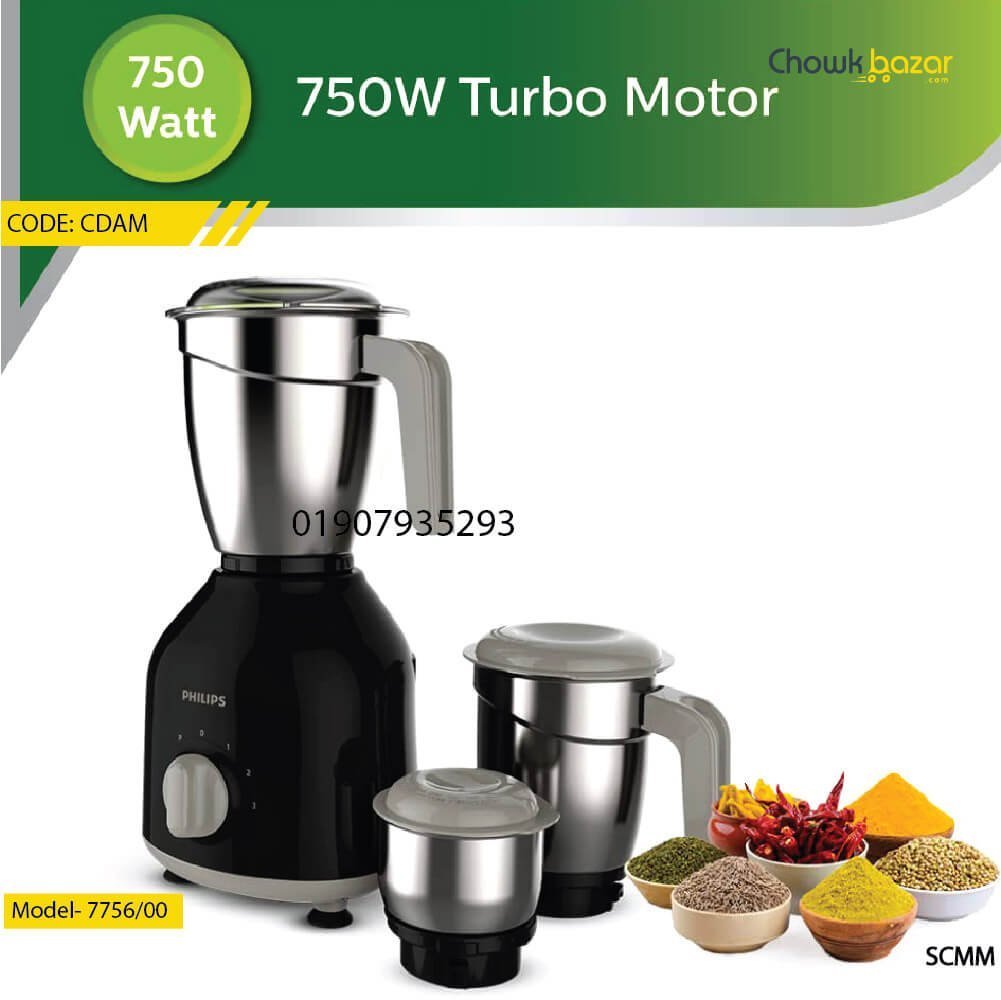 Philips-mixer-grinder-750-watts.jpg Philips mixer grinder- 750 Watts - Image 1