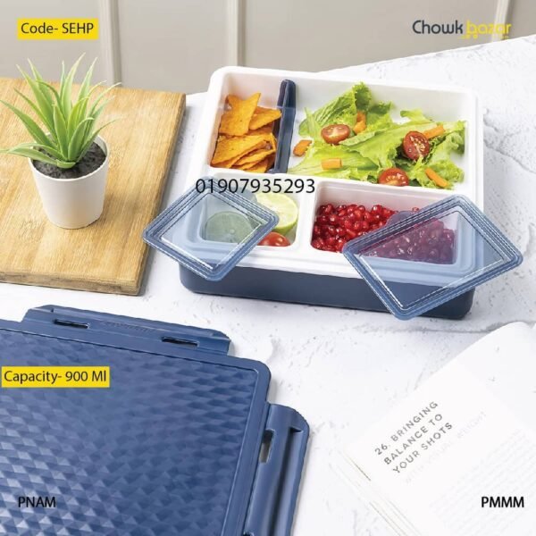 Pinnacle 900 ml pentago thermos lunch box- SEHP - Image 1