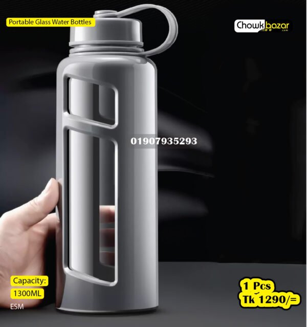 Portable Glass Water Bottles - Image 1