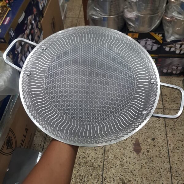 Stainless Steel Honeycomb Tawa - Image 5
