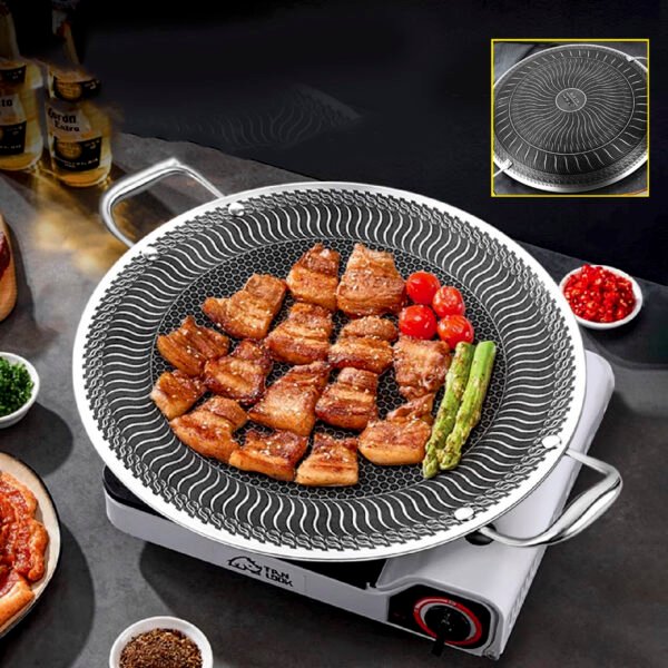 Stainless Steel Honeycomb Tawa - Image 3