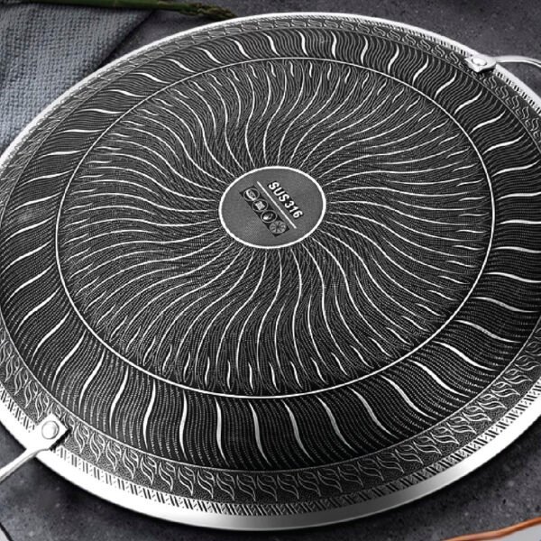 Stainless Steel Honeycomb Tawa - Image 4