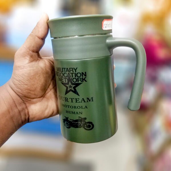 Stainless Steel Vacuum Flasks with Mug (SB07) - Image 2