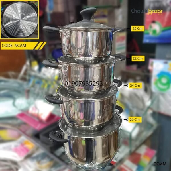 Stainless steel cooking set - Image 1