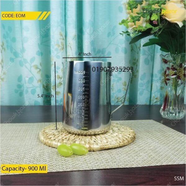 1000ml steel measuring mug - Image 2