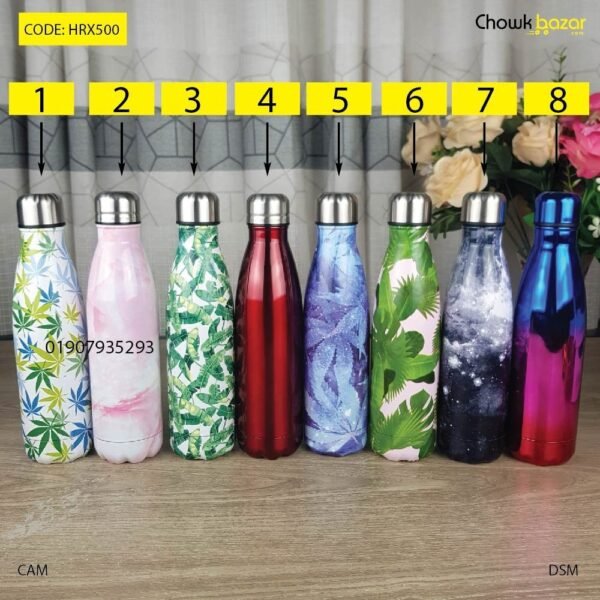 500ml Hot and cold Steel water bottle - Image 1
