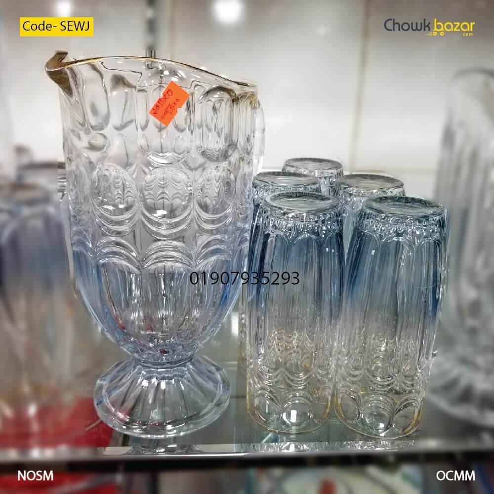 Water-jug-with-glass-7-pcs-set-SEWJ.jpg Water jug with glass 7 pcs set- SEWJ - Image 1