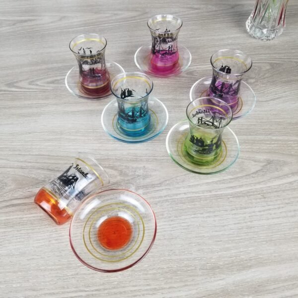Turkey glass cup set with saucer- TCCS - Image 4