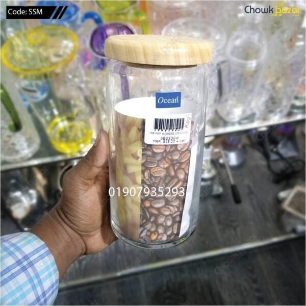Airtight glass jar (Ocean)- 1000ml - Image 1