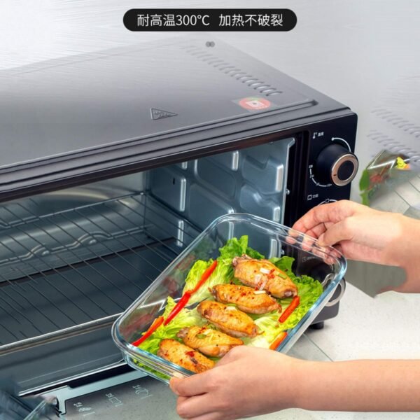 3pcs Rectangular serving dish oven proof - Image 2