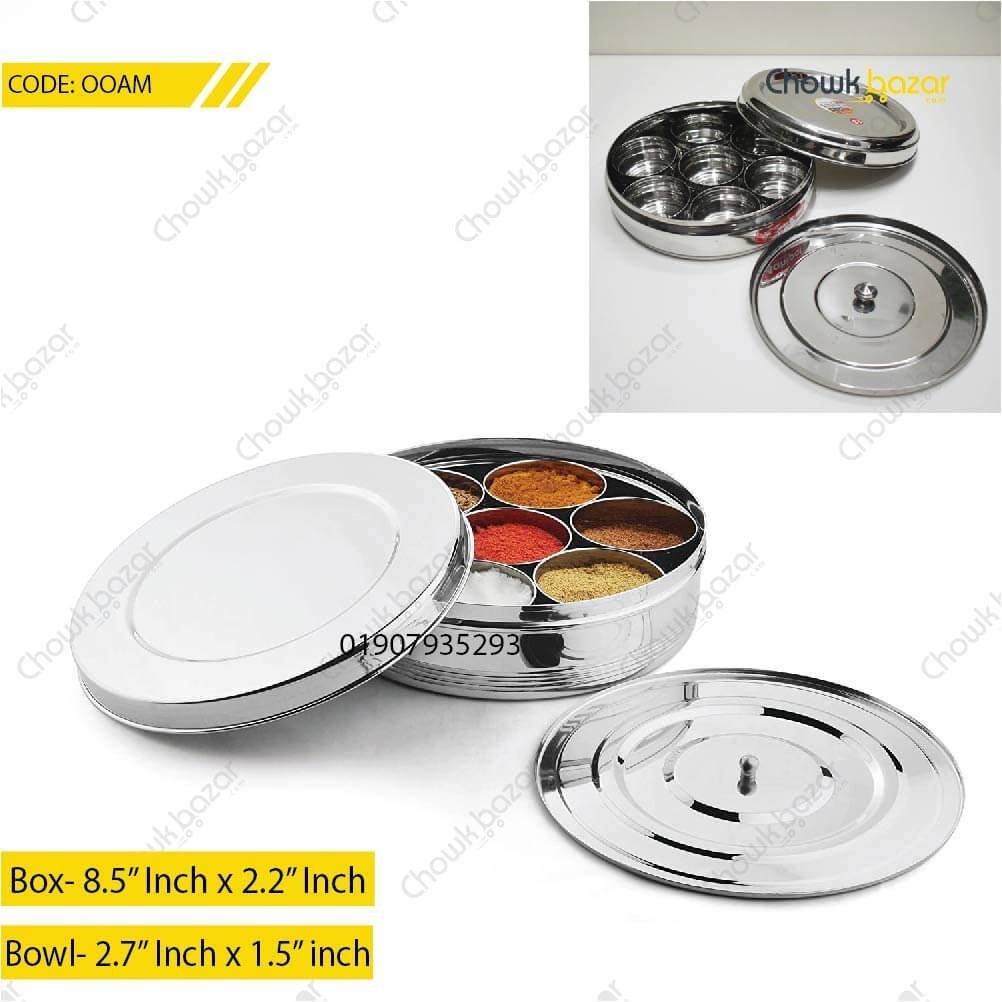 spice-box-with-7-pcs-bowl.jpg spice box with 7 pcs bowl mosla dabba - Image 1