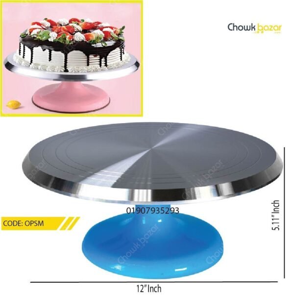 mooving top steel cacke table - Image 1