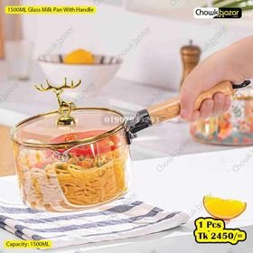 1500ml Fire proof glass milk pan