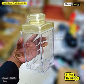 700ml Food grade acrylic jar