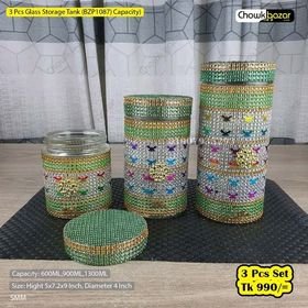 3pcs glass tank BZP1067