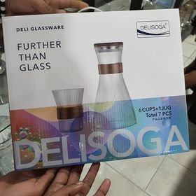 7pcs Heat Resistant Jug Set Wooden Grip