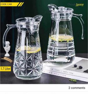 1.7 liter glass Water Jug