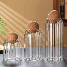3pcs glass jar ball lid step JB